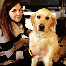 Cecilie opplevde alles mareritt i trafikken, da hun ble påkjørt bakfra av en lastebil. Her sammen med hunden Leah. Cecilie opplevde alles mareritt i trafikken, da hun ble påkjørt bakfra av en lastebil. Her sammen med hunden Leah.