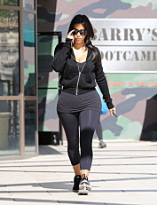 TRENER PÅ BARRY`S BOOTCAMP: Kim Kardashian etter en økt på det populære treningssenteret. TRENER PÅ BARRY`S BOOTCAMP: Kim Kardashian etter en økt på det populære treningssenteret.