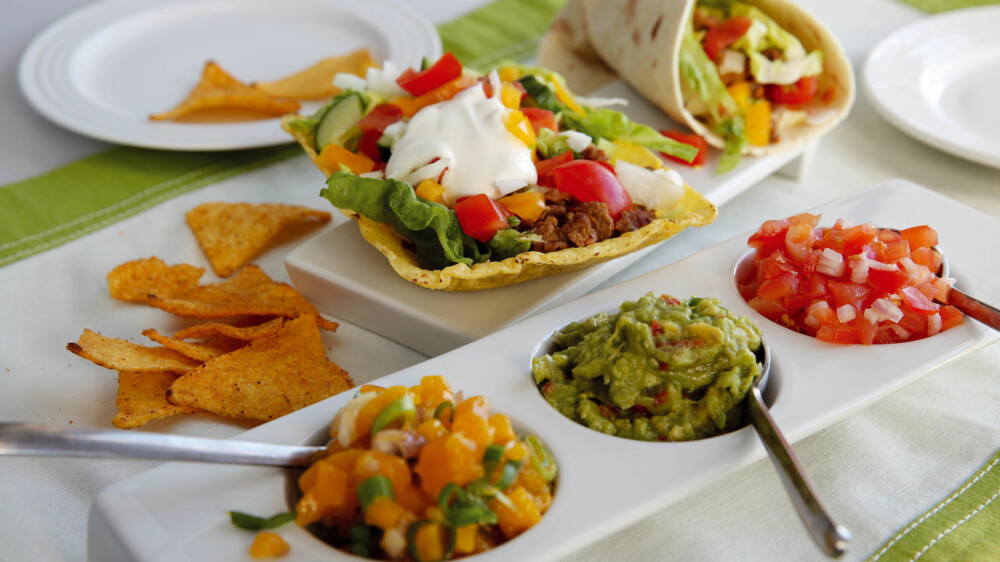 TACO: I Mexico spises taco med maistortilla, ikke skjell. TACO: I Mexico spises taco med maistortilla, ikke skjell.