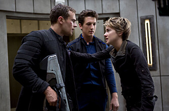 Theo James, Miles Teller og Shailene Woodley. Theo James, Miles Teller og Shailene Woodley.