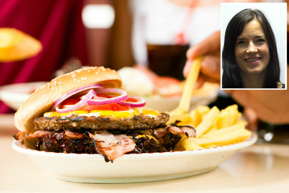 DROPP HURTIGMATEN: Ernæringsprofessor Liv Elin Torheim anbefaler å kutte ned på inntaket av junk food og i stedet spise grove brød- og kornprodukter, mer frukt og grønt, samt å øke inntaket av fisk. DROPP HURTIGMATEN: Ernæringsprofessor Liv Elin Torheim anbefaler å kutte ned på inntaket av junk food og i stedet spise grove brød- og kornprodukter, mer frukt og grønt, samt å øke inntaket av fisk.