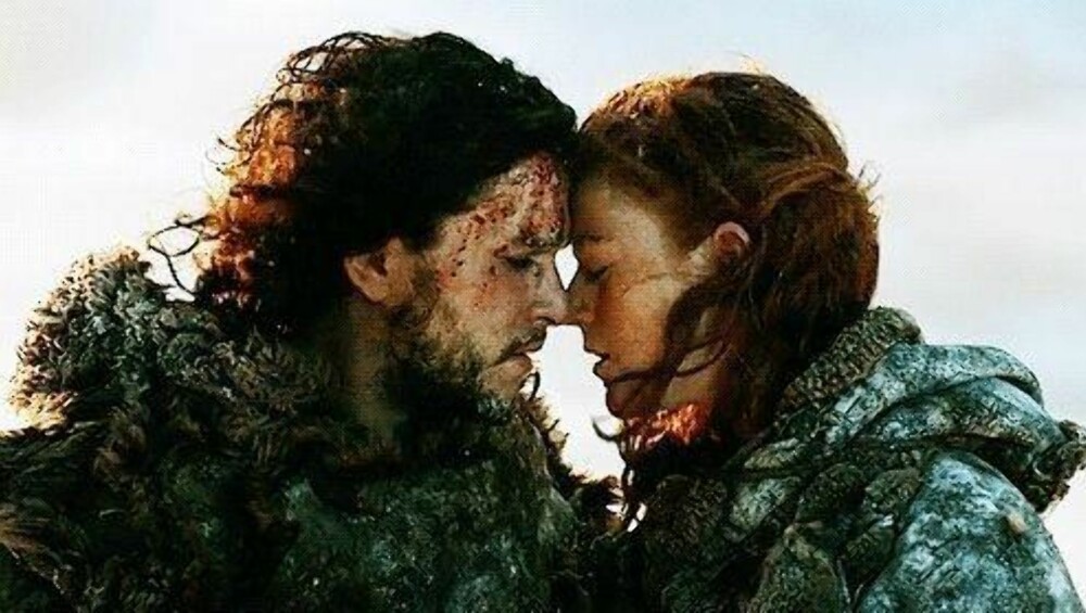 GAME OF THRONES-PAR: Kit Haringtin som Jon Snow og Rose Leslie som Ygritte i Game of Thrones. GAME OF THRONES-PAR: Kit Haringtin som Jon Snow og Rose Leslie som Ygritte i Game of Thrones.