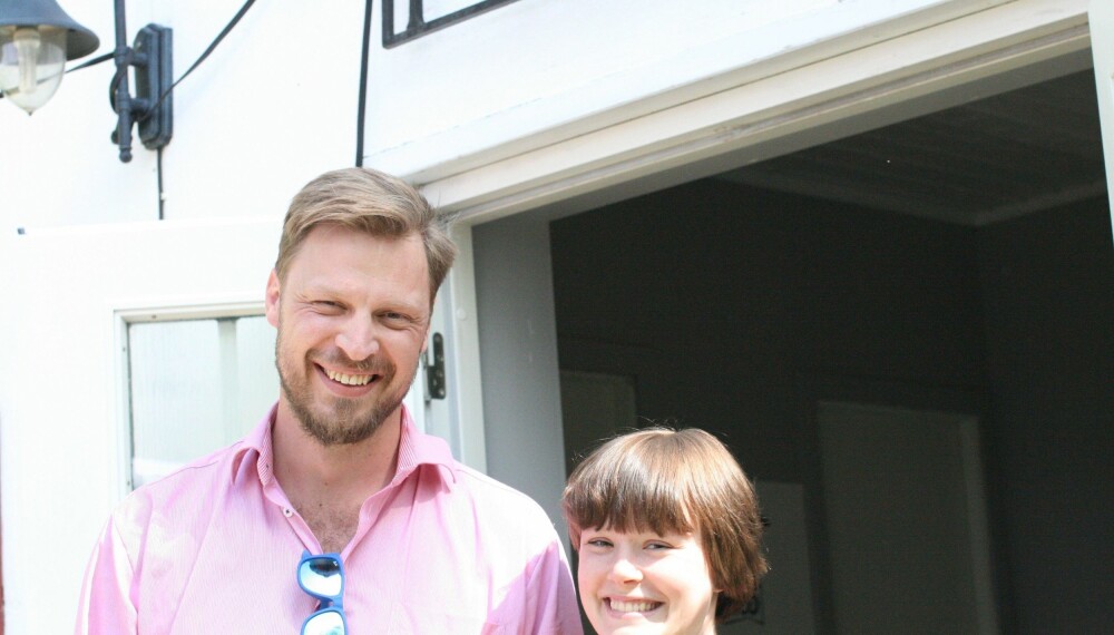 Thorleif og Karla sammen på Brønnøya i Asker. Thorleif og Karla sammen på Brønnøya i Asker.