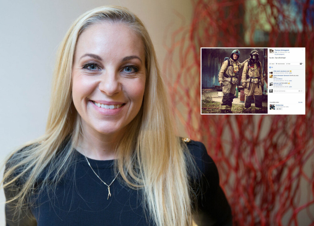 NY KJÆRESTE: Janne Formoe skal ha fått ny kjæreste. Formoe skal ha møtt den 42 år gamle brannmannen Thomas Grimsgaard (innfelt) på ferie i Spania. NY KJÆRESTE: Janne Formoe skal ha fått ny kjæreste. Formoe skal ha møtt den 42 år gamle brannmannen Thomas Grimsgaard (innfelt) på ferie i Spania.