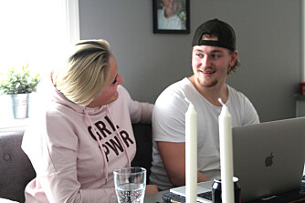 Martine Halvorsen og kjæresten Christian. Martine Halvorsen og kjæresten Christian.
