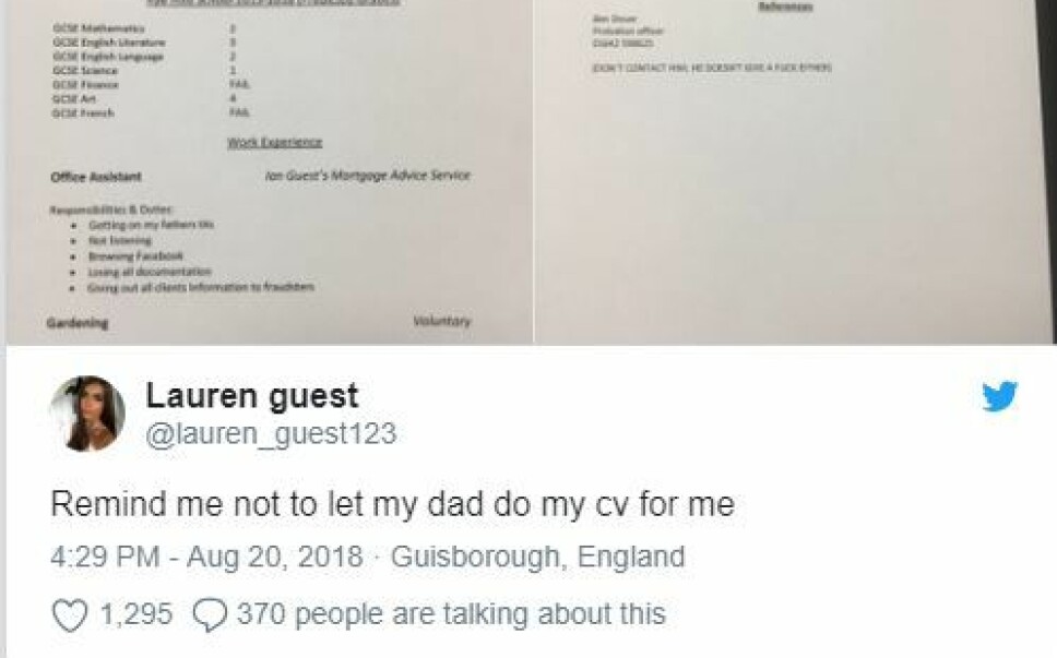 Delte med Twitter: Lauren har åpenbart selvironi og delte seansen med hele Twitter, til sine venners store glede. Delte med Twitter: Lauren har åpenbart selvironi og delte seansen med hele Twitter, til sine venners store glede.