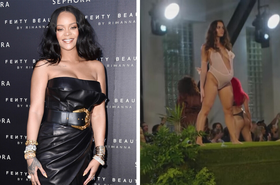 JOBBER FOR MANGFOLD: RIhanna får skryt etter undertøysvisningen på New York Fashion Week, hvor hun blant annet brukte gravide modeller. JOBBER FOR MANGFOLD: RIhanna får skryt etter undertøysvisningen på New York Fashion Week, hvor hun blant annet brukte gravide modeller.
