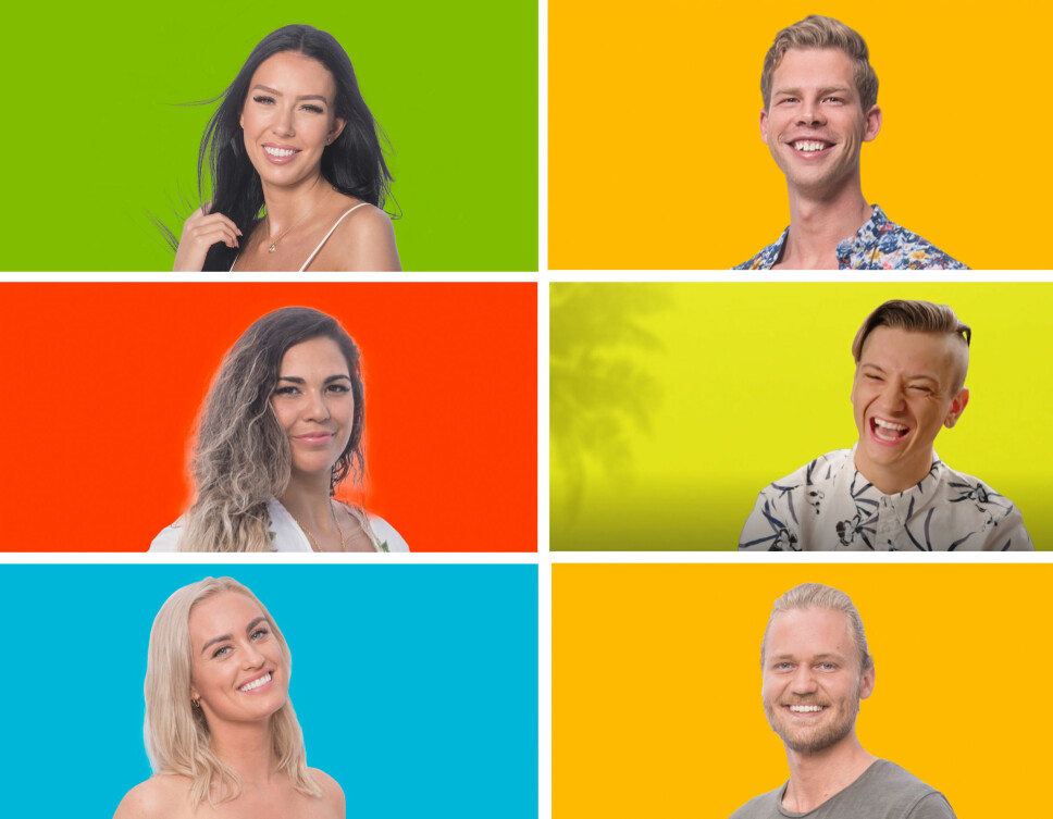 FINALISTENE: Ellinor (øverst, fra venstre), Christian, Bruna, Nicklas, Andrea og Morten. FINALISTENE: Ellinor (øverst, fra venstre), Christian, Bruna, Nicklas, Andrea og Morten.
