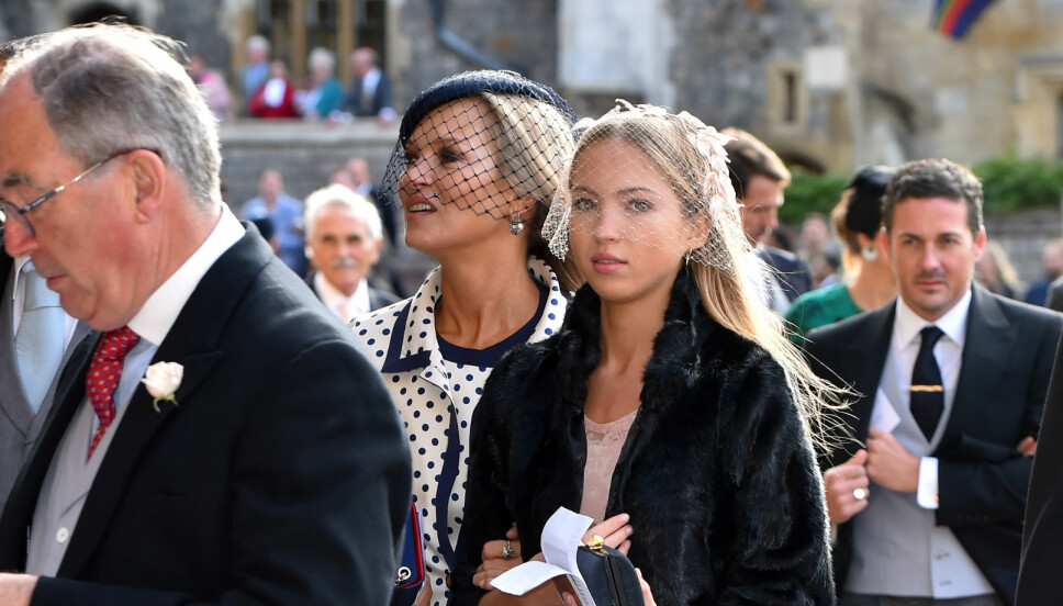 MOR OG DATTER: Her er Kate og Lila i bryllupet til prinsesse Eugenie. MOR OG DATTER: Her er Kate og Lila i bryllupet til prinsesse Eugenie.