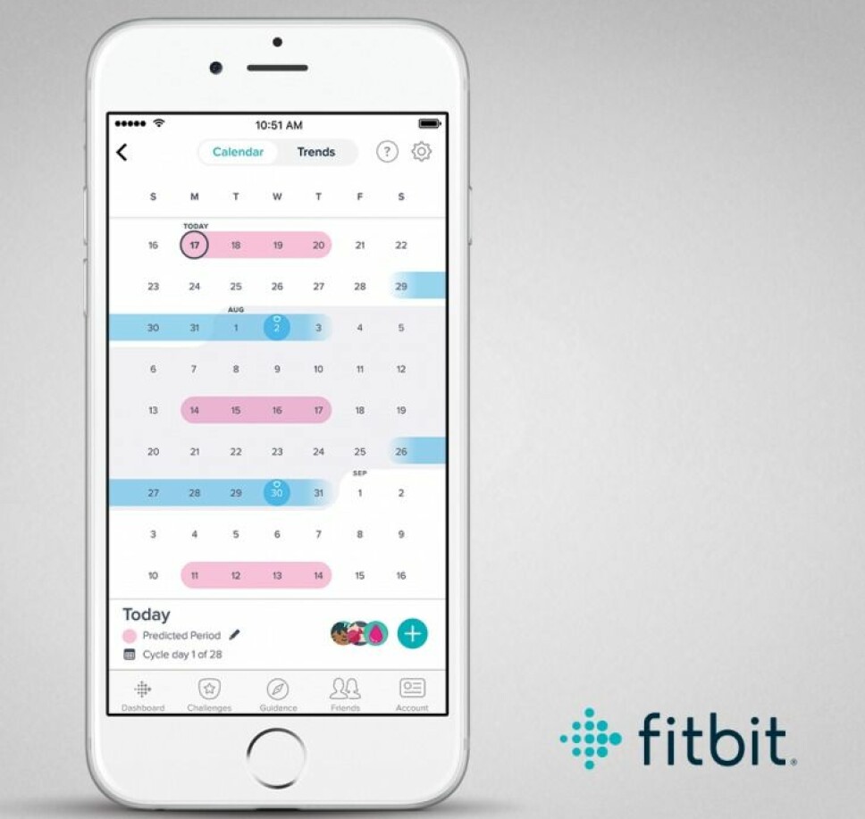 Mensen-funksjonen til Fitbit Mensen-funksjonen til Fitbit