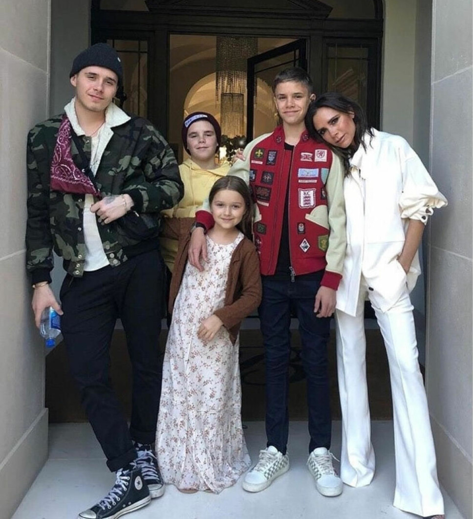 STOLT MAMMA: Uansett hvilken vei de velger her i livet, vil mamma Victoria alltid være stolt av barna Brooklyn, Romeo, Cruz og Harper. STOLT MAMMA: Uansett hvilken vei de velger her i livet, vil mamma Victoria alltid være stolt av barna Brooklyn, Romeo, Cruz og Harper.