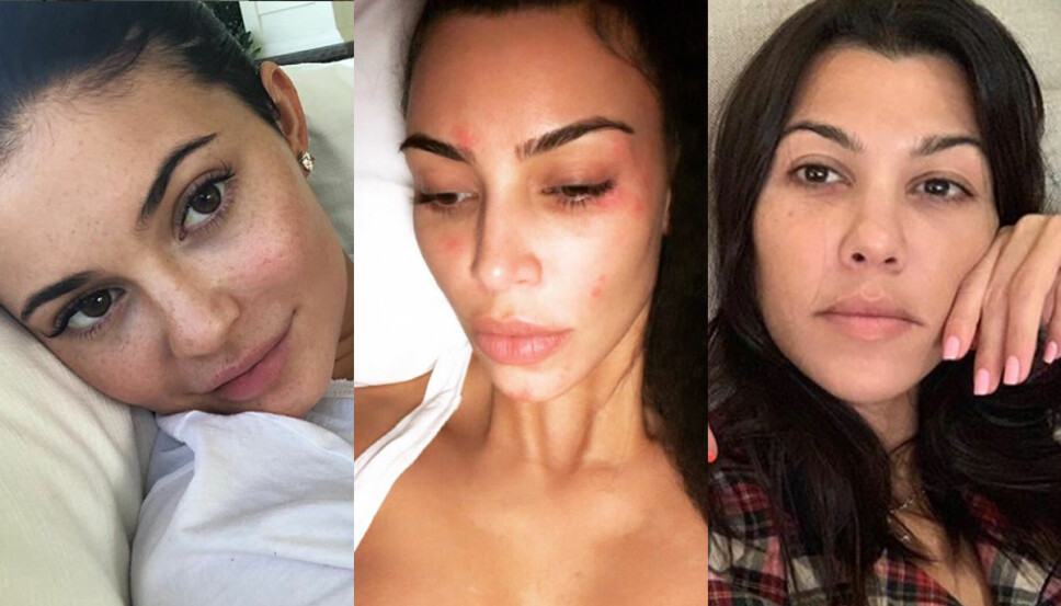 SMINKEFRI: Alle trenger en sminkefri dag innimellom, det gjelder også søstrene i Kardashian-/Jenner-klanen! SMINKEFRI: Alle trenger en sminkefri dag innimellom, det gjelder også søstrene i Kardashian-/Jenner-klanen!