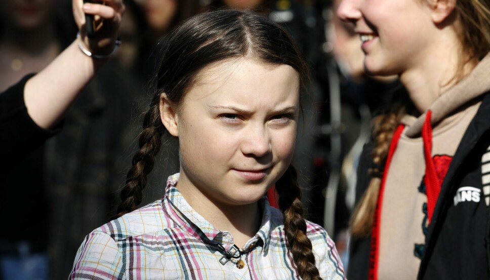 STREIKET: Greta Thunberg startet streiken helt alene
da hun satte seg foran
Riksdagen i fjor. STREIKET: Greta Thunberg startet streiken helt alene
da hun satte seg foran
Riksdagen i fjor.