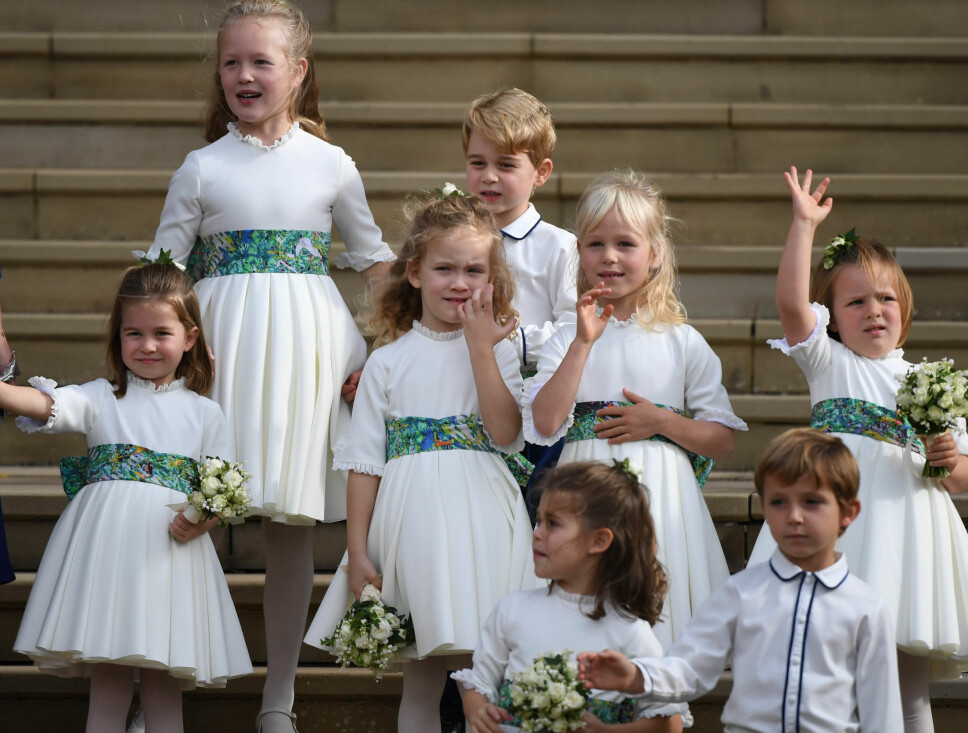 DE NÆRMESTE: Prinsesse Charlotte og prins George avbildet med tremenningene Isla og Savannah Phillips. DE NÆRMESTE: Prinsesse Charlotte og prins George avbildet med tremenningene Isla og Savannah Phillips.